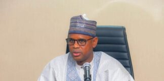 Honourable Minister of State, Federal Ministry of Water Resources and Sanitation, Rt. Hon. Bello Muhammad Goronyo, Esq.